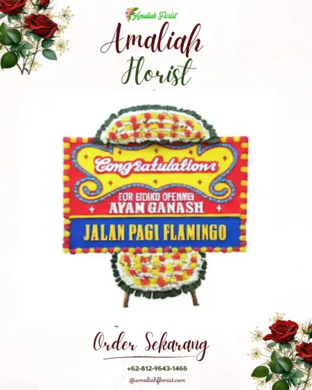 Sewa Papan Bunga Kecis